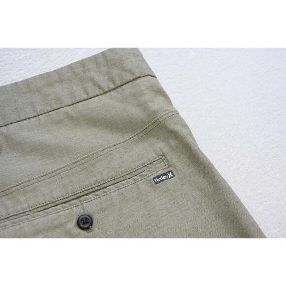 Hurley Nike Golf Shorts Dri Fit Stretch Beige Performance 11" INS Mens Size 38 - Picture 7 of 8